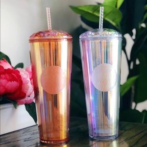 Rose Gold Kaleidoscope Starbucks Tumbler